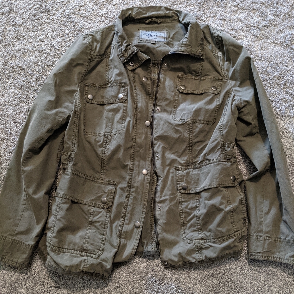 Green utility jacket like new